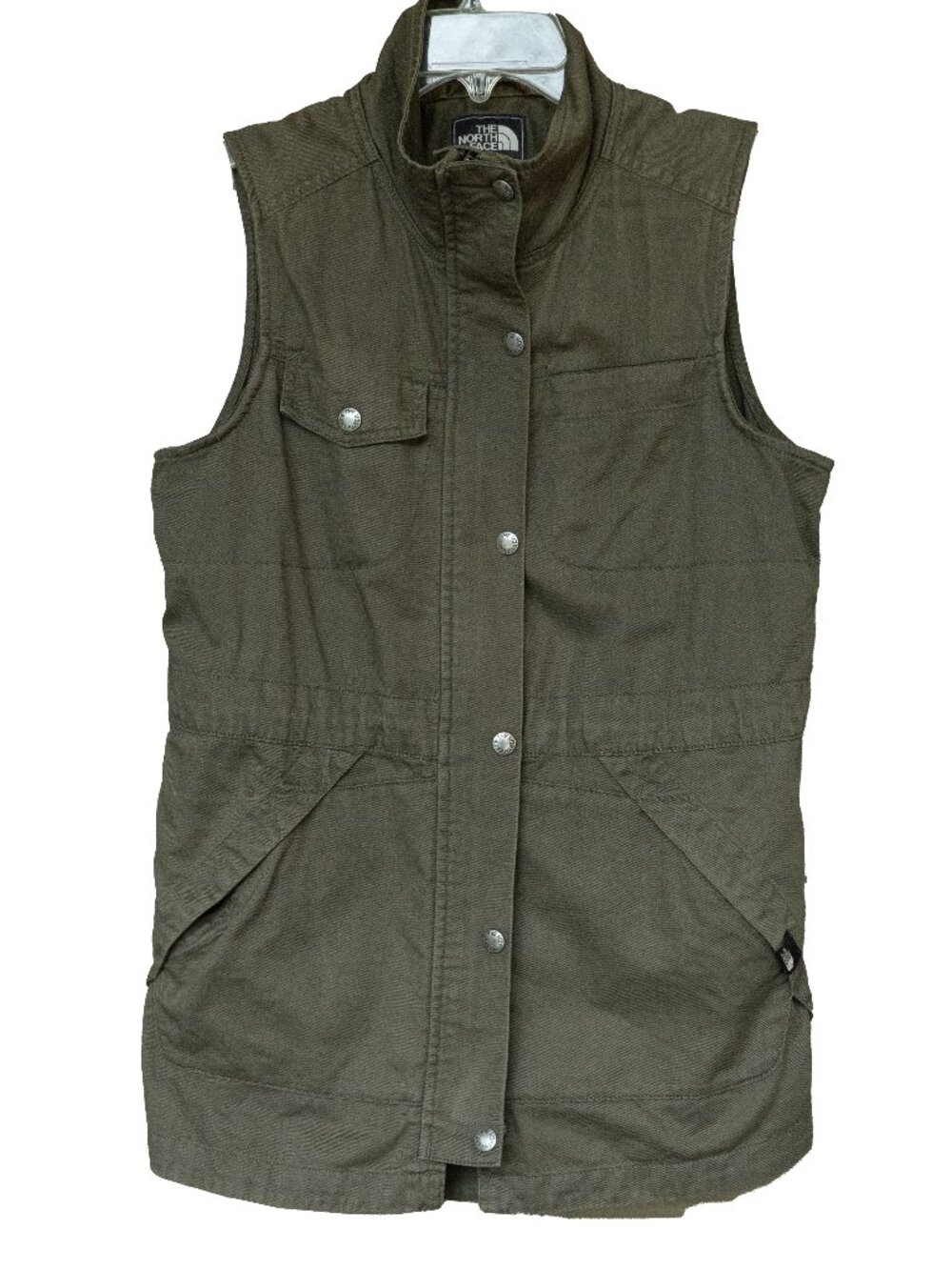 North Face Green utility Vest Cargo Pocket Safari Angler Fisherman Gorpcore Coat